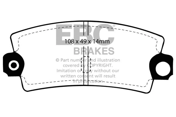 Brake Pad Set, disc brake (DP189)