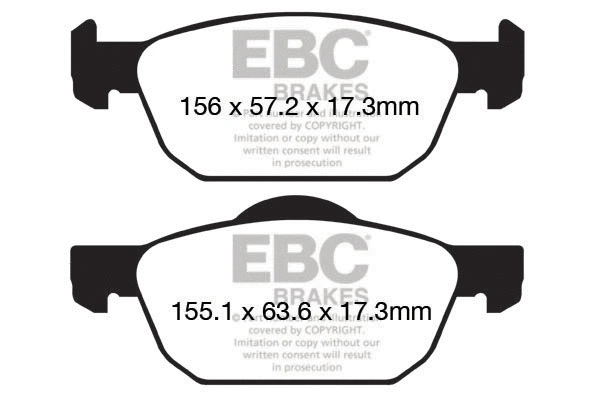 Brake Pad Set, disc brake (DP22154)