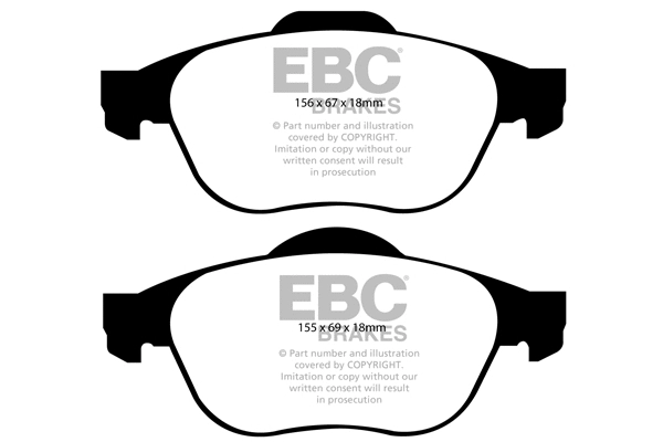 Brake Pad Set, disc brake (DP1958)