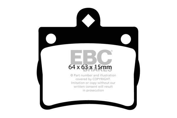 Brake Pad Set, disc brake (DP1135)