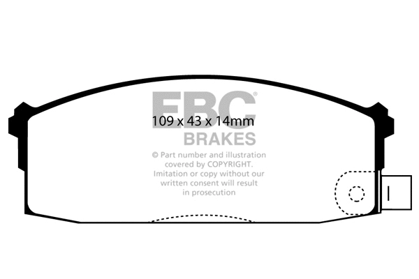 Brake Pad Set, disc brake (DP526)