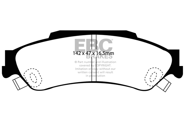 Brake Pad Set, disc brake (DP61602)