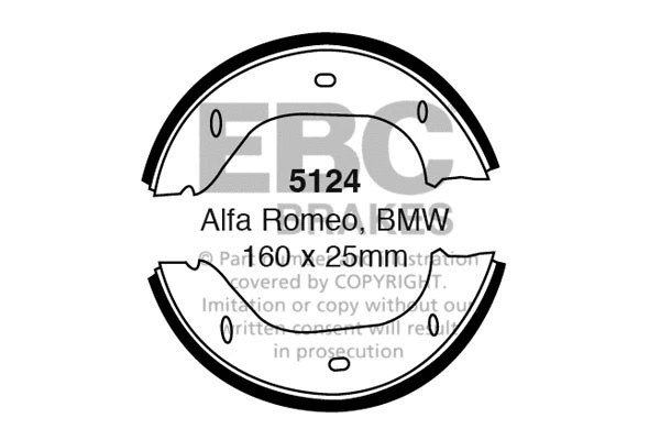 Brake Shoe Set (5124)
