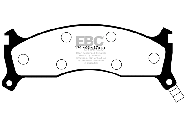 Brake Pad Set, disc brake (DP1073)