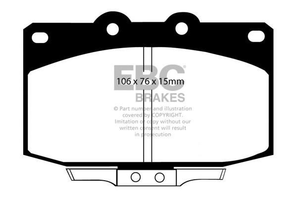 Brake Pad Set, disc brake (DP763)