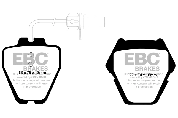 Brake Pad Set, disc brake (DP1348)