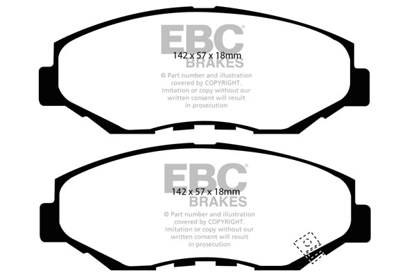 Brake Pad Set, disc brake (DP1655)