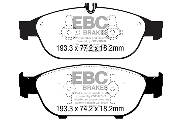 Brake Pad Set, disc brake (DP32169C)