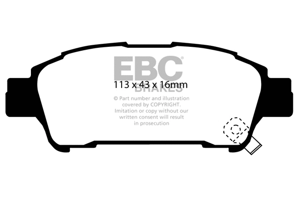 Brake Pad Set, disc brake (DP1401)
