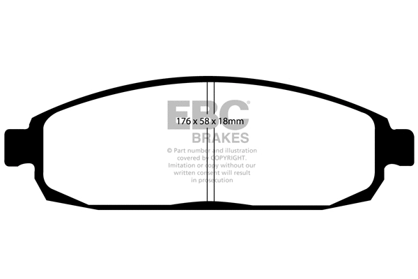 Brake Pad Set, disc brake (DP41732R)