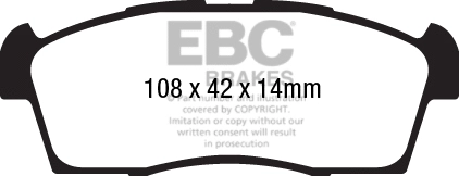 Brake Pad Set, disc brake (DPX2184)