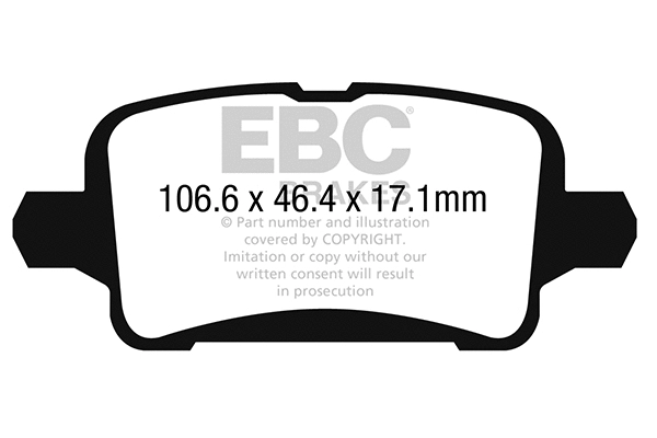 Brake Pad Set, disc brake (DP22268)