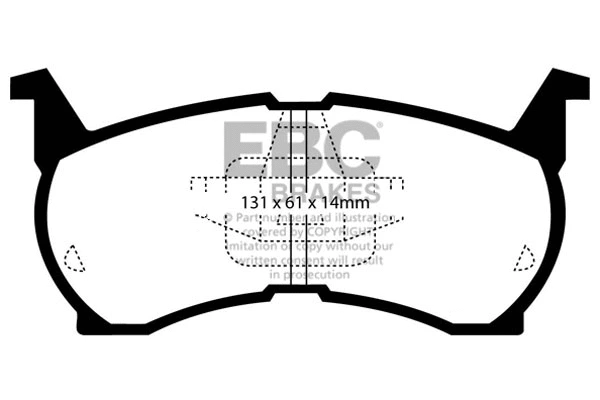 Brake Pad Set, disc brake (DP490)