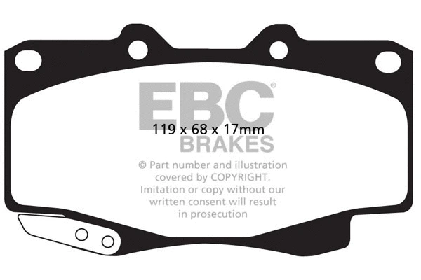 Brake Pad Set, disc brake (DP42005R)