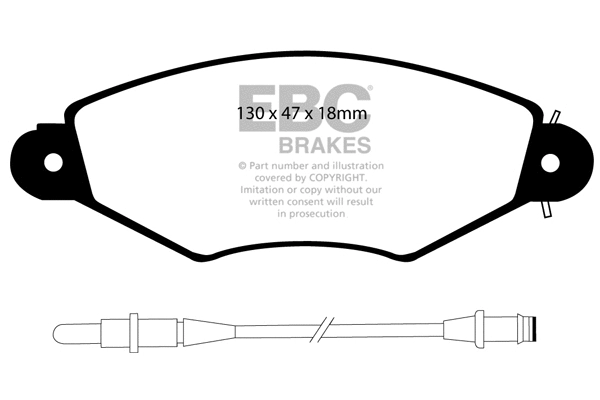 Brake Pad Set, disc brake (DP1406)