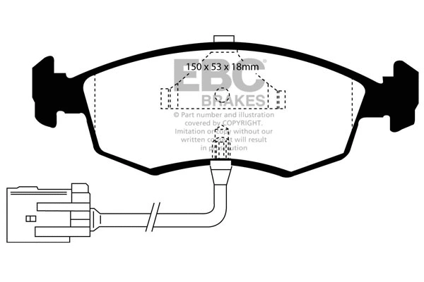 Brake Pad Set, disc brake (DP961)