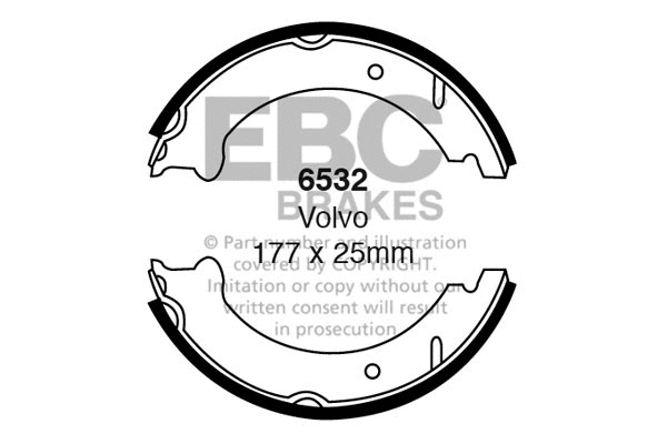 Brake Shoe Set (6532)
