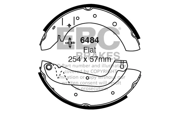Brake Shoe Set (6484)