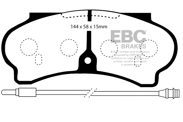 Brake Pad Set, disc brake (DP652)