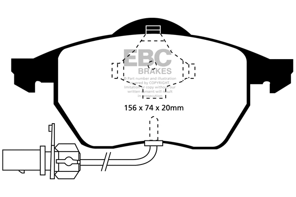 Brake Pad Set, disc brake (DP1114)