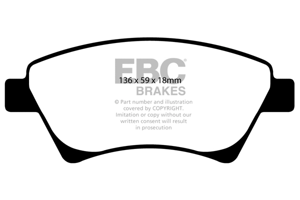 Brake Pad Set, disc brake (DP1468)