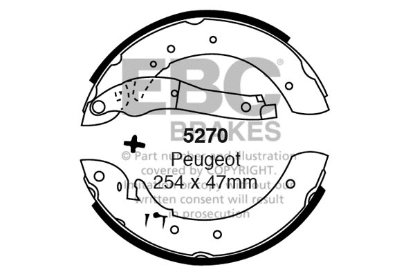 Brake Shoe Set (5270)