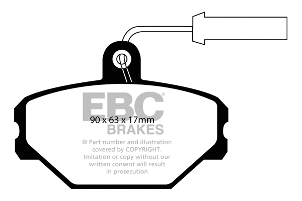 Brake Pad Set, disc brake (DP718)