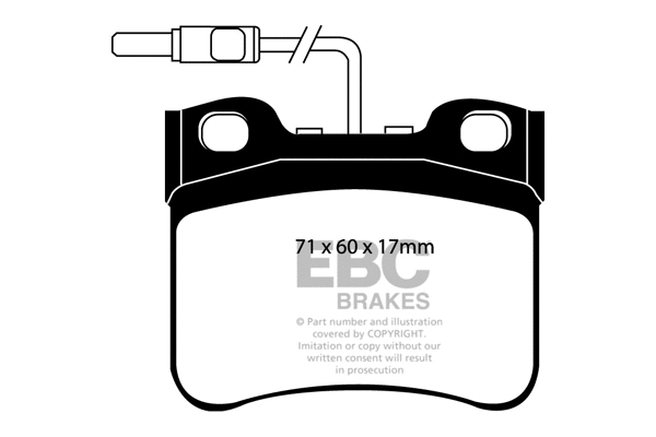 Brake Pad Set, disc brake (DP1111)