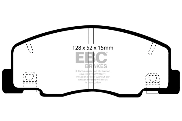 Brake Pad Set, disc brake (DP1204)
