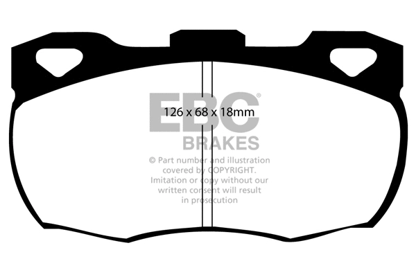Brake Pad Set, disc brake (DP708)