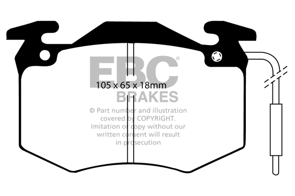 Brake Pad Set, disc brake (DP2546)