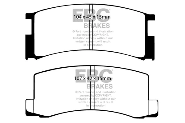 Brake Pad Set, disc brake (DP457)