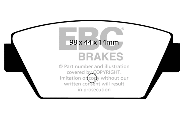 Brake Pad Set, disc brake (DP2576)