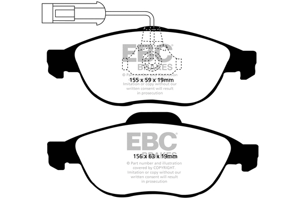 Brake Pad Set, disc brake (DP1153)