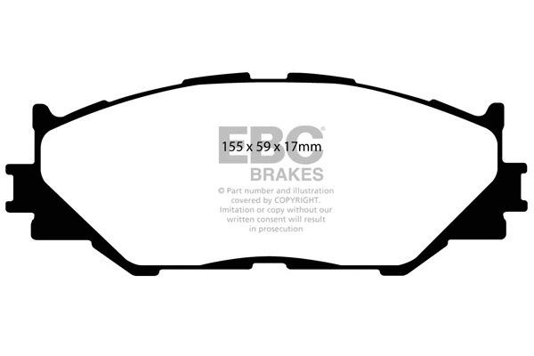 Brake Pad Set, disc brake (DP1772)