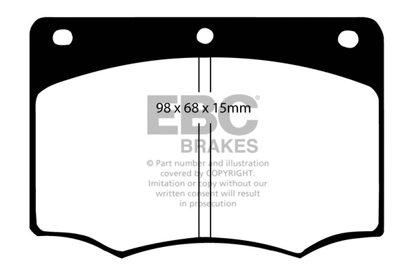 Brake Pad Set, disc brake (DP296)