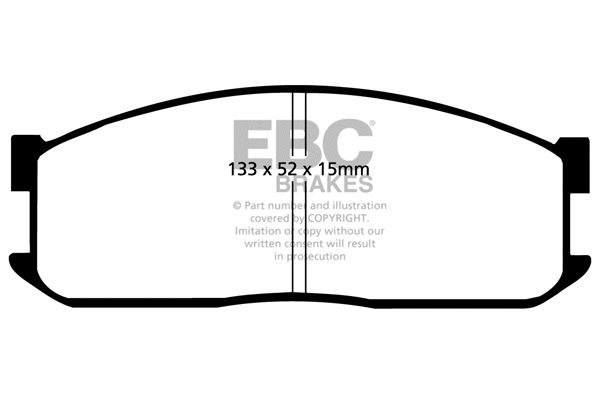 Brake Pad Set, disc brake (DP599)