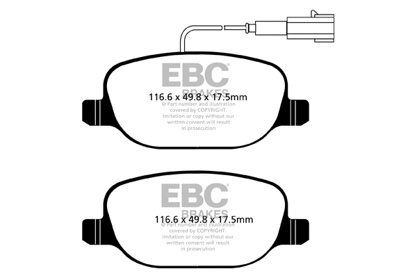 Brake Pad Set, disc brake (DP22080)