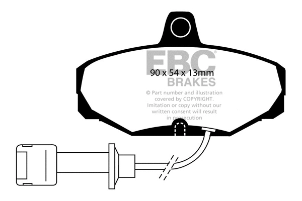 Brake Pad Set, disc brake (DP571)