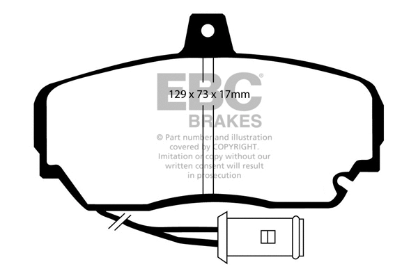 Brake Pad Set, disc brake (DP2630)