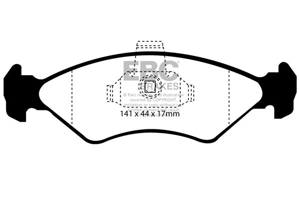 Brake Pad Set, disc brake (DP1050)