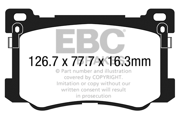 Brake Pad Set, disc brake (DP33048C)