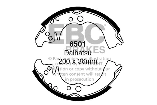 Brake Shoe Set (6501)