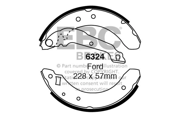 Brake Shoe Set (6324)