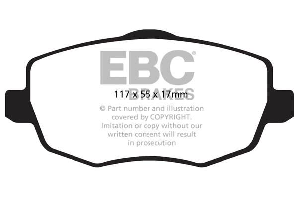 Brake Pad Set, disc brake (DPX2043)