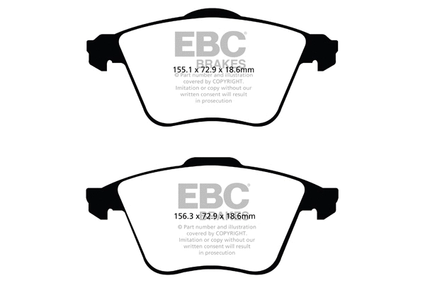 Brake Pad Set, disc brake (DP1574)