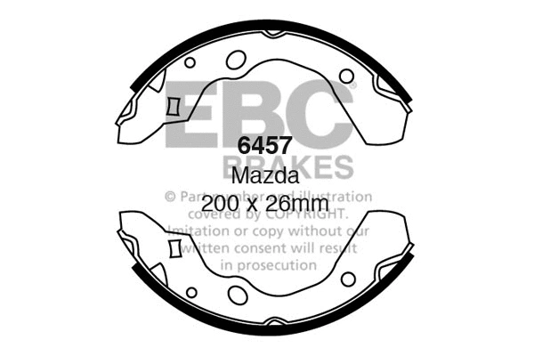 Brake Shoe Set (6457)