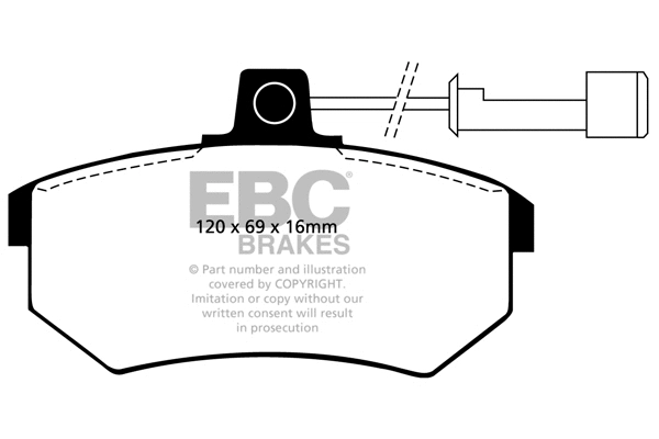 Brake Pad Set, disc brake (DP486/2)