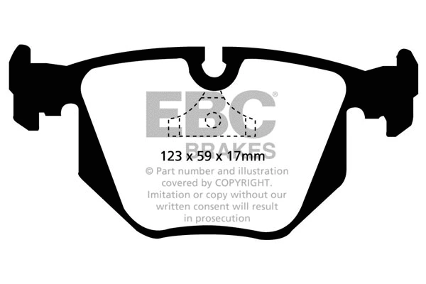 Brake Pad Set, disc brake (DP3871C)
