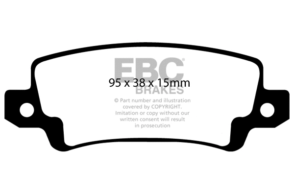 Brake Pad Set, disc brake (DP1458)